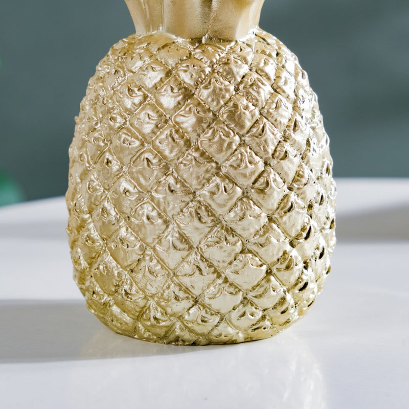 Pineapple Decor Gold Medium - Showpiece | Home decor item | Room decoration item
