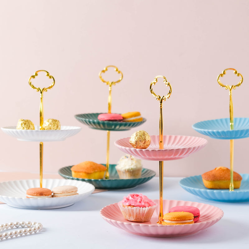 True Blue 2-tier Cupcake Stand