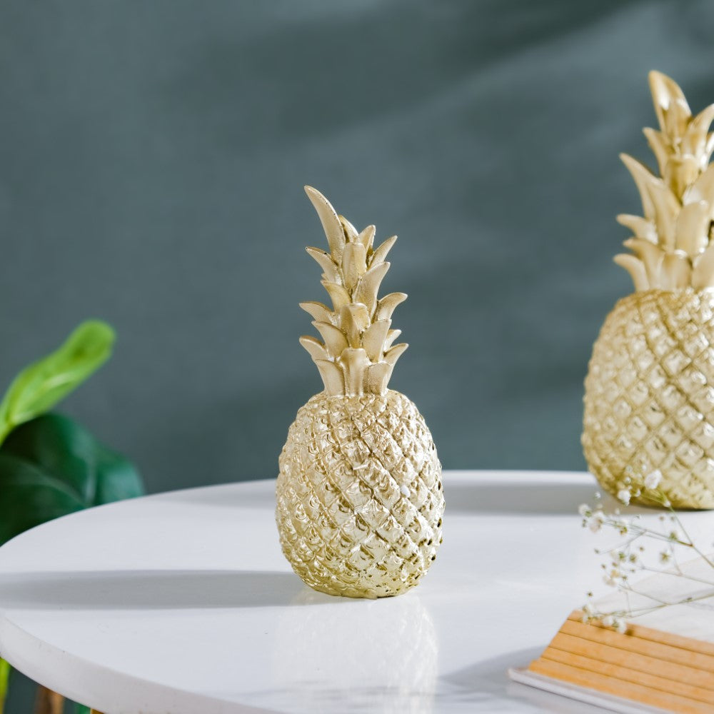 Trendy Gold Pineapple & White Marble Lunch Box