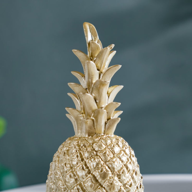 Pineapple Decor Golden Small - Showpiece | Home decor item | Room decoration item