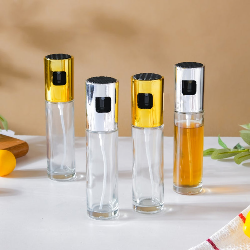 Oil Sprayer Bottle For Cooking Gold Set Of 2