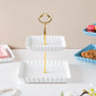 Snow White Square 2-tier Cupcake Stand