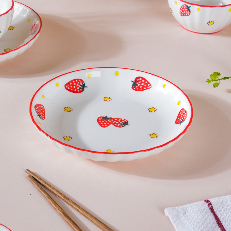 Strawberry 11 Piece Dinner Set For 2