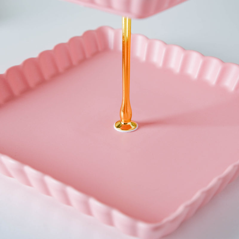 Very Berry Square 2-tier Cupcake Stand