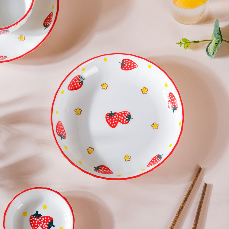 Strawberry 11 Piece Dinner Set For 2
