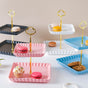 Black Berry Square 2-tier Cupcake Stand