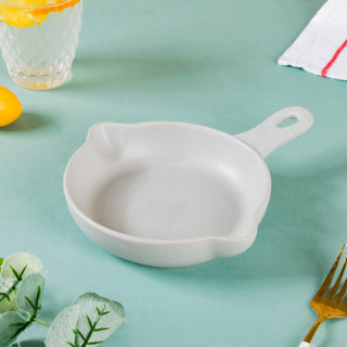 Grey Ceramic Dish With Handle