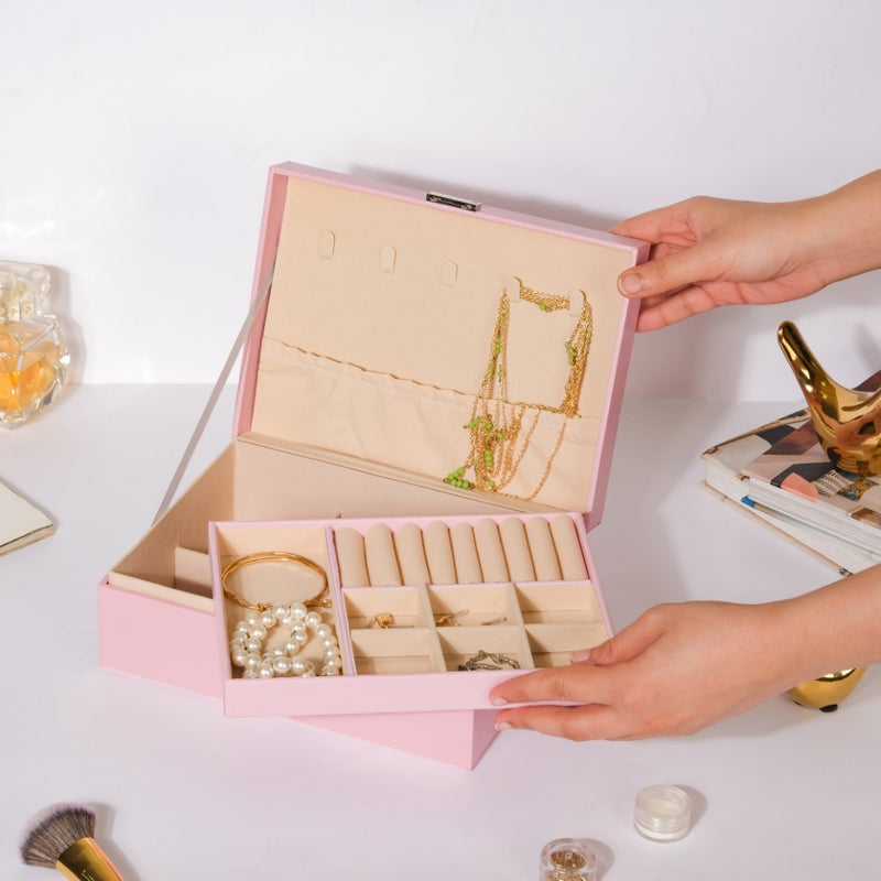 Portable Jewellery Organiser Pink