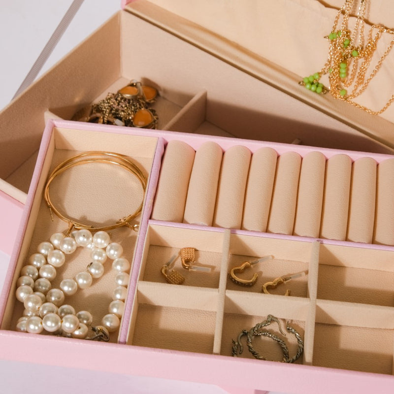 Portable Jewellery Organiser Pink