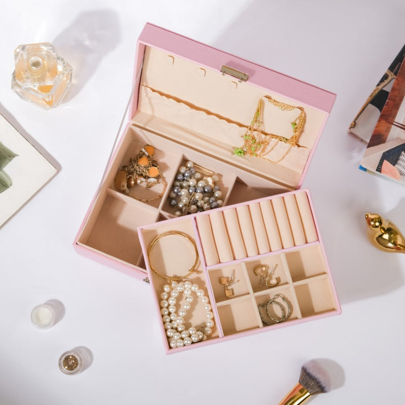 Portable Jewellery Organiser Pink