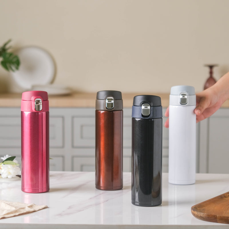 Steel Flask Bottle - Water bottle, flask, drinking bottle | Flask for Travelling & Gym