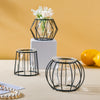 Metal and Glass Planter - Black - Plant pot and plant stands | Room decor items