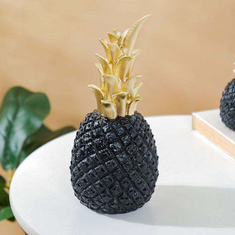 Pineapple Decor Black Large - Showpiece | Home decor item | Room decoration item