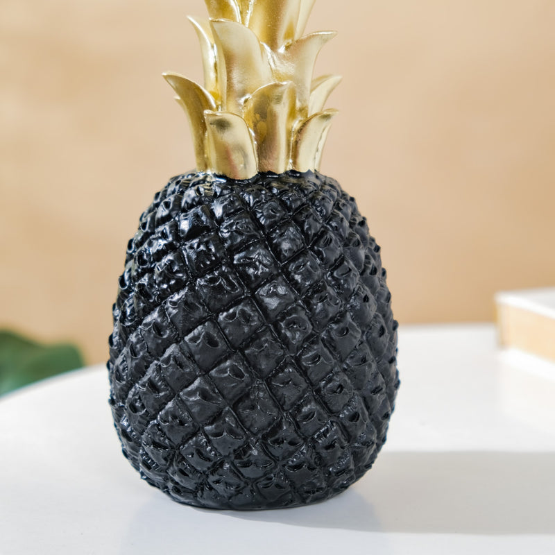 Pineapple Decor Black Large - Showpiece | Home decor item | Room decoration item
