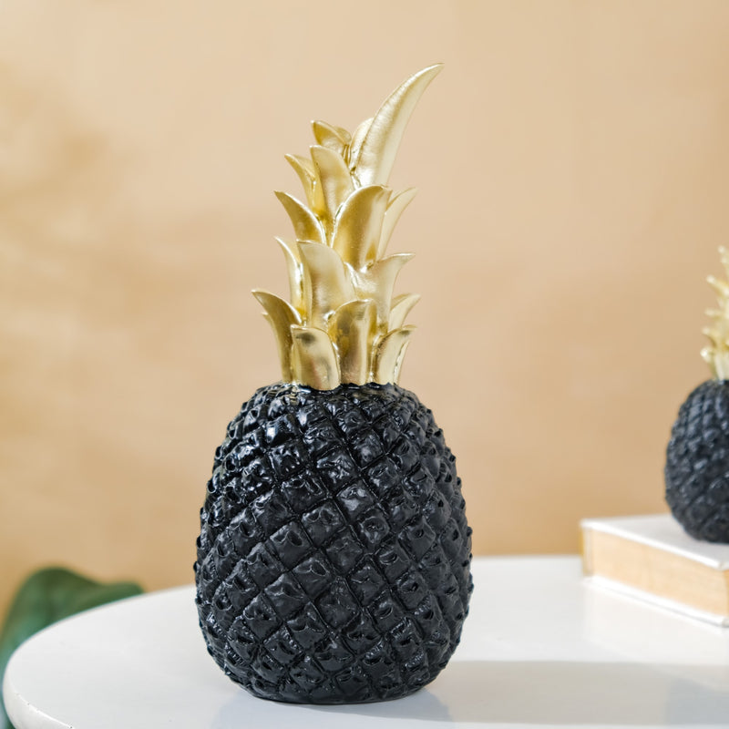 Pineapple Decor Black Large - Showpiece | Home decor item | Room decoration item