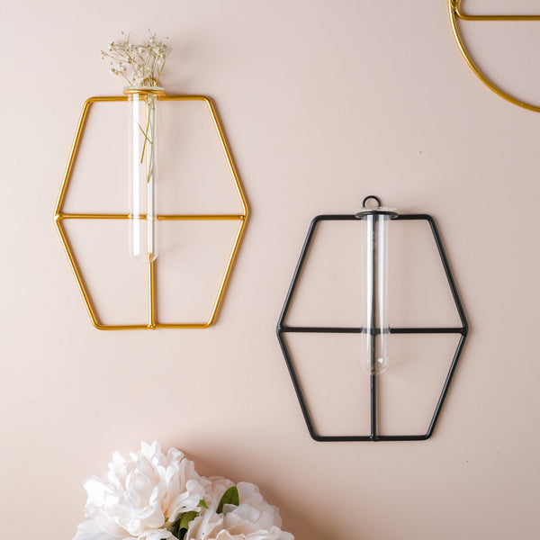 Hanging Glass Planter - Hexagon