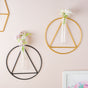 Hanging Glass Planter - Triangle - Flower vase for wall decoration/wall design | Living room decoration ideas