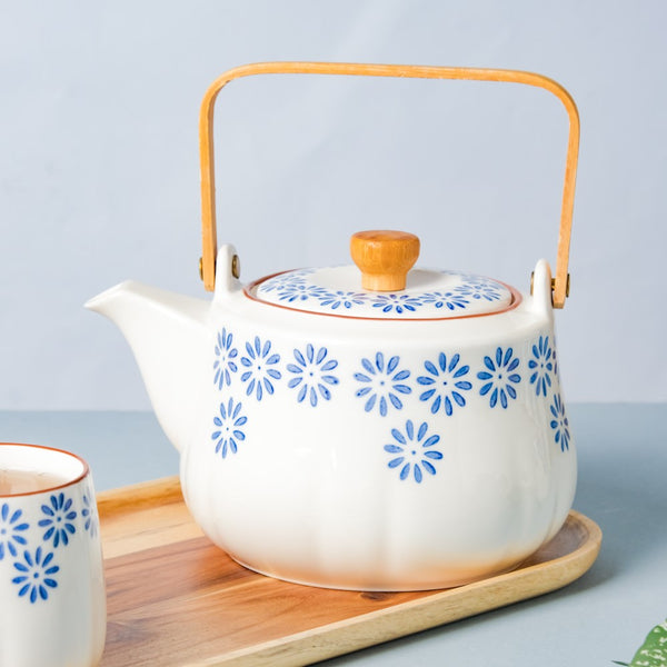 Porcelain Teapot and Cup Set - Tea cup set, tea set, teapot set | Tea set for Dining Table & Home Decor