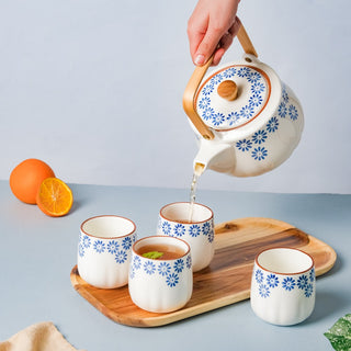 Porcelain Teapot and Cup Set