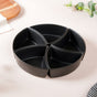 Dry Fruit Bowl Black Set Of 5 200 ml - Bowl,ceramic bowl, snack bowls, curry bowl, popcorn bowls | Bowls for dining table & home decor