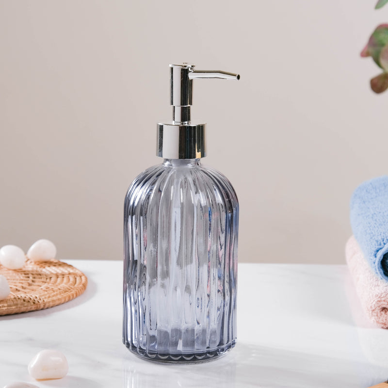 Vienna Grey Glass Dispenser With Nozzle