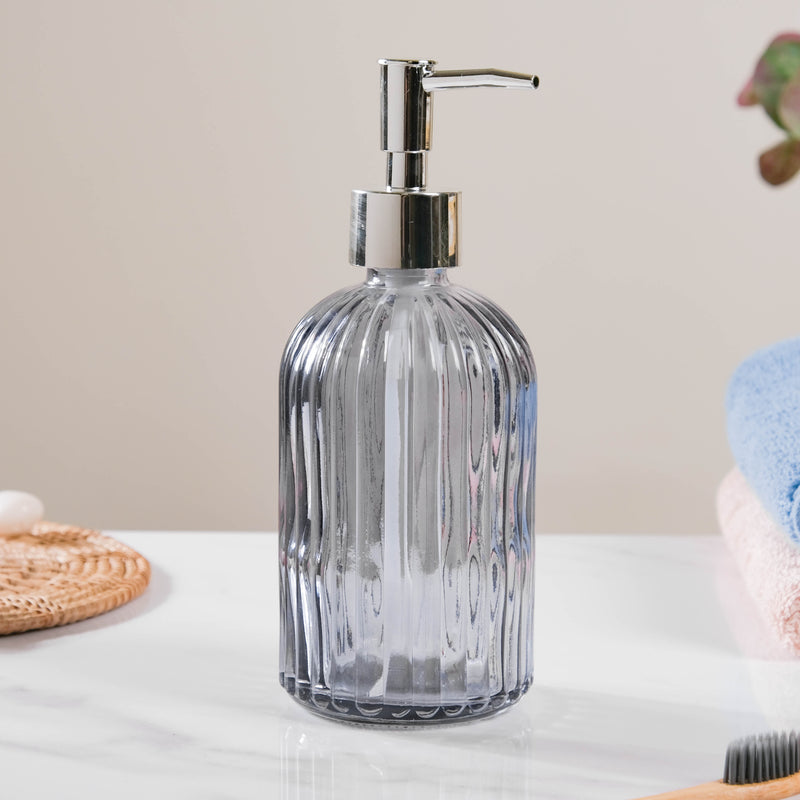 Vienna Grey Glass Dispenser With Nozzle