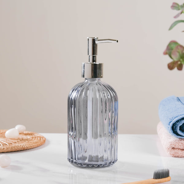 Vienna Grey Glass Dispenser With Nozzle