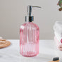 Regal Pink Glass Dispenser With Nozzle