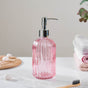 Regal Pink Glass Dispenser With Nozzle