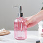 Regal Pink Glass Dispenser With Nozzle