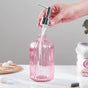 Regal Pink Glass Dispenser With Nozzle