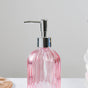 Regal Pink Glass Dispenser With Nozzle