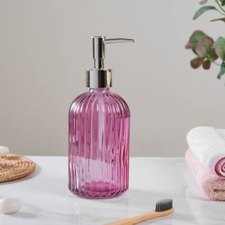 Majestic Purple Glass Dispenser With Nozzle