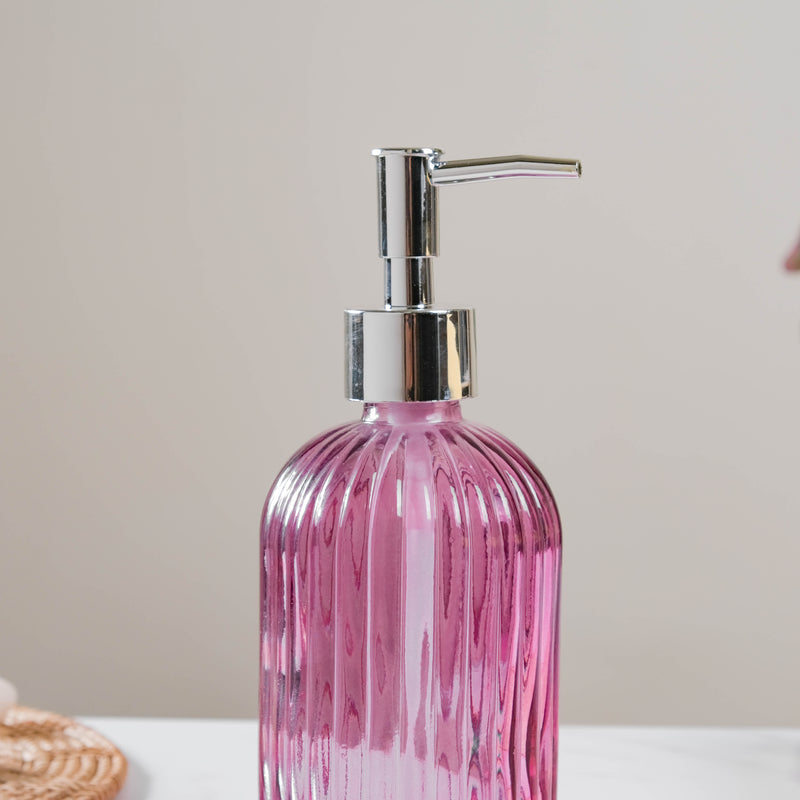 Majestic Purple Glass Dispenser With Nozzle