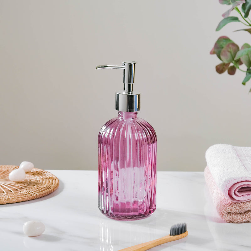 Majestic Purple Glass Dispenser With Nozzle