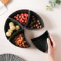 Dry Fruit Bowl Black Set Of 5 200 ml - Bowl,ceramic bowl, snack bowls, curry bowl, popcorn bowls | Bowls for dining table & home decor