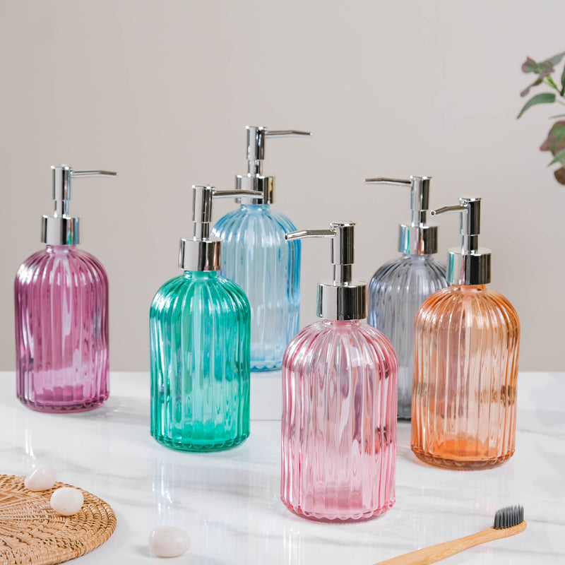 Majestic Purple Glass Dispenser With Nozzle