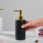 Chimera Black and Gold Ceramic Dispenser With Nozzle