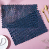 Rectangular Sabai Mat Blue