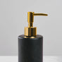 Chimera Black and Gold Ceramic Dispenser With Nozzle