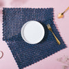 Rectangular Sabai Mat Blue