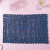 Rectangular Sabai Mat Blue