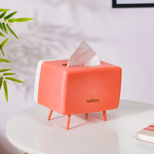 TV Tissue Box With Stand Pink - Tissue box and organizer | Home and room decor items