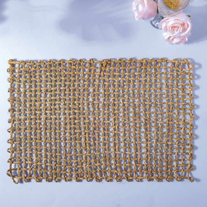Rectangular Sabai Mat Natural