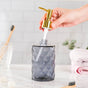 Vienna Grey Textured Glass Dispenser With Nozzle