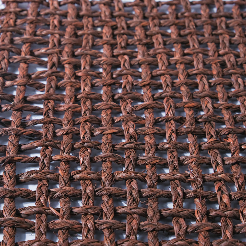Rectangular Sabai Mat Brown