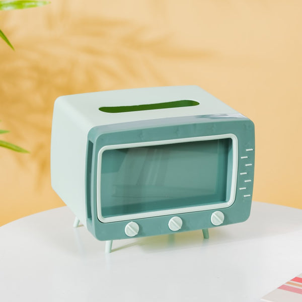 TV Tissue Box With Stand Green - Tissue box and organizer | Home and room decor items