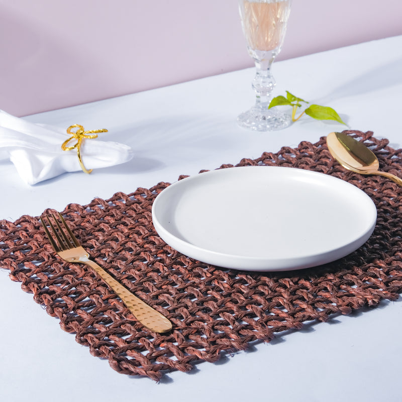 Rectangular Sabai Mat Brown