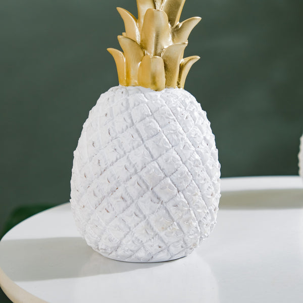 Home Décor - Large Pineapple Décor In White For Kitchen Décor |Nestasia