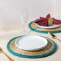 Round Sabai Trivet Turquoise